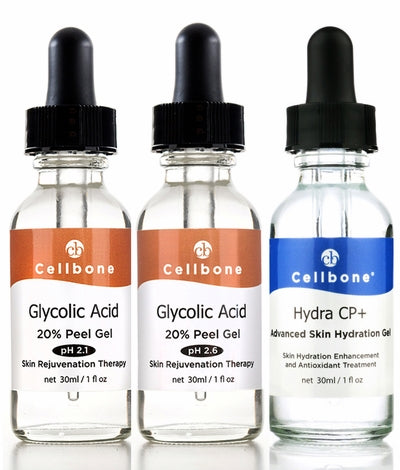 Glycolic 20% Peel pH2.1/2.6 + Hydra CP+