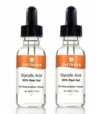 Two bottles of Glycolic Acid 50% Peel